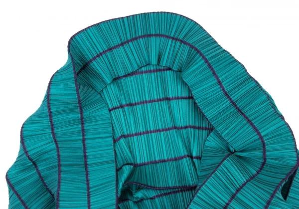 PLEATS PLEASE Pleated Stripe Bolero K-133355_003