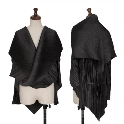 PLEATS PLEASE Draped Cardigan