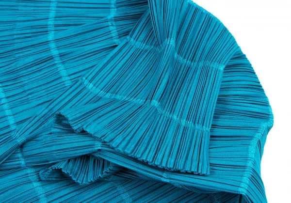 PLEATS PLEASE Pleated Striped Bolero Cardigan K-133358_006