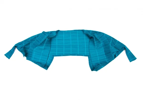 PLEATS PLEASE Pleated Striped Bolero Cardigan K-133358_009