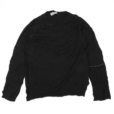 Yohji Yamamoto POUR HOMME Wool Stitch Inside-out Knit Sweater