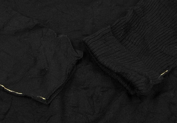 Yohji Yamamoto POUR HOMME Wool Stitch Inside-out Knit Sweater K-133368_005