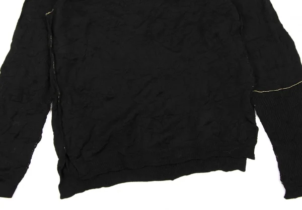 Yohji Yamamoto POUR HOMME Wool Stitch Inside-out Knit Sweater K-133368_006