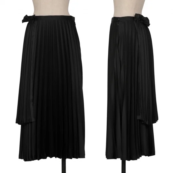 【超ポイント祭?期間限定】 ノアール ケイ ニノミヤnoir kei ninomiya プリーツレイヤード スカート