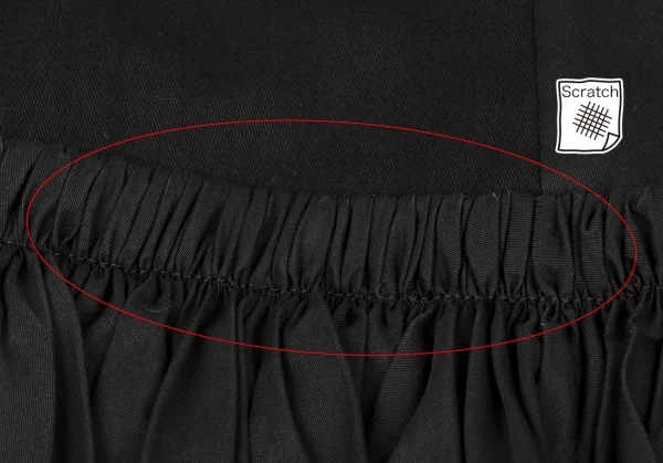 Yohji Yamamoto FEMME Side Frill Asymmetry Pants K-133383_016