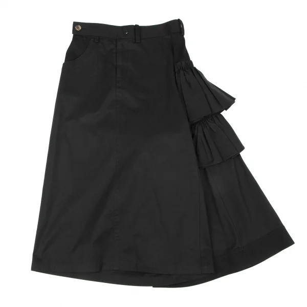 Yohji Yamamoto FEMME Side Frill Asymmetry Pants K-133383_002