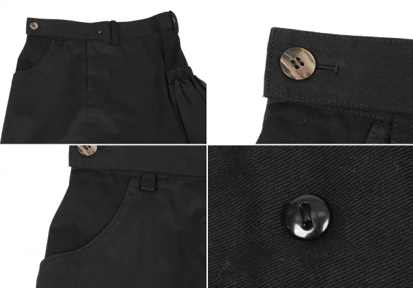 Yohji Yamamoto FEMME Side Frill Asymmetry Pants K-133383_004