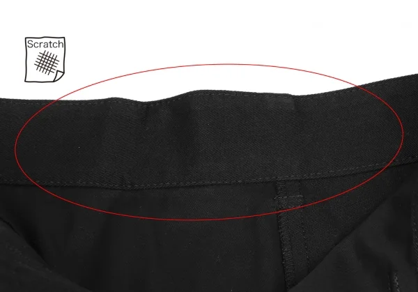 Yohji Yamamoto FEMME Side Frill Asymmetry Pants K-133383_006