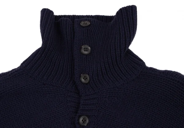 ワイズY's ニットボレロアンサンブルノースリーブシャツ 水色紺1 K-133384_005