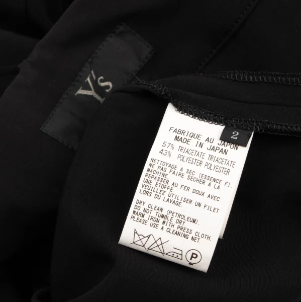 Y's Polyester Blended Wide Pants K-133385_013