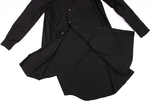 BLACK COMME des GARCONS Cotton Asymmetry Long Shirt K-133388_013