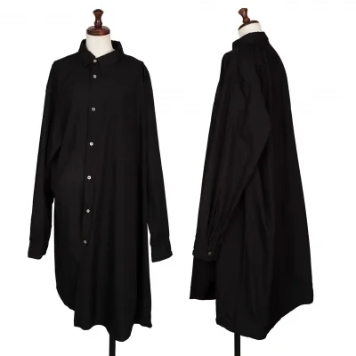 BLACK COMME des GARCONS Cotton Asymmetry Long Shirt