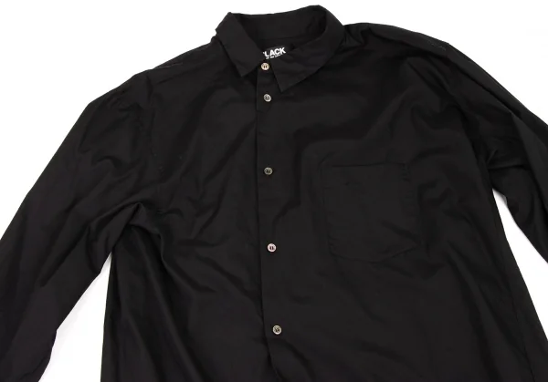 BLACK COMME des GARCONS Cotton Asymmetry Long Shirt K-133388_003