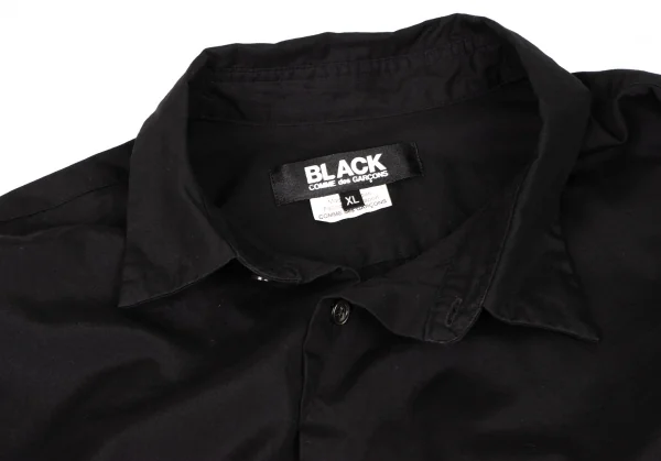 BLACK COMME des GARCONS Cotton Asymmetry Long Shirt K-133388_006