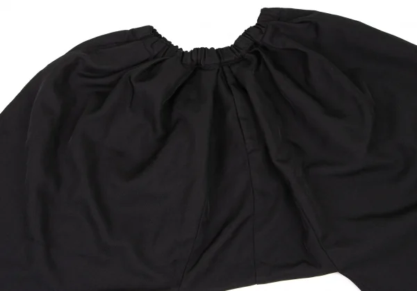 BLACK COMME des GARCONS Polyester Dropped Crotch Pants K-133389_003