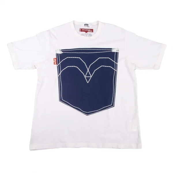 eYe JUNYA WATANABE MAN COMME des GARCONS×Levi's T Shirt White,Navy L K-133394_001