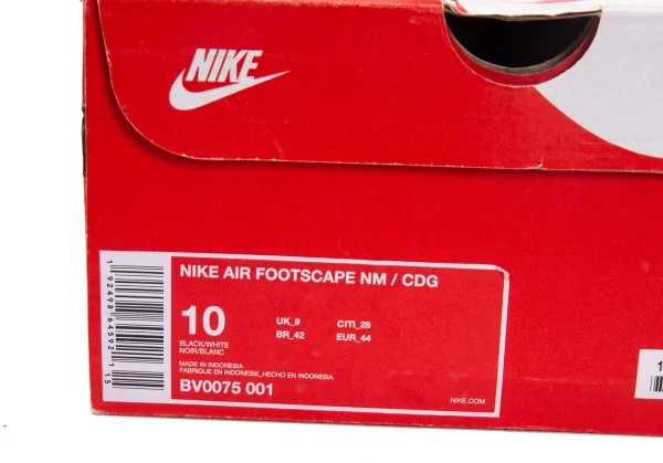 ブラックコムデギャルソン×ナイキBLACK COMME des GARCONS×NIKE フットスケープ ローカットスニーカー 黒28cm K-133397_015