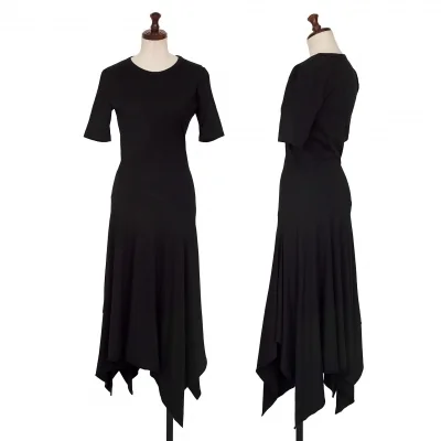 ISSEY MIYAKE Cotton Design Hem Drape Dress