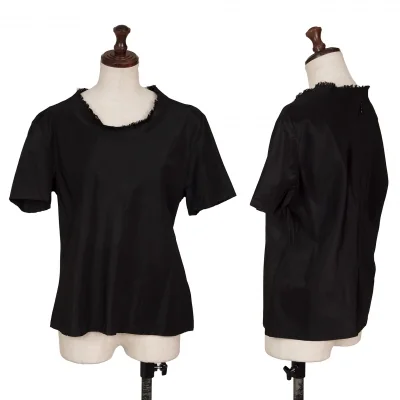 Yohji Yamamoto NOIR Nylon Blend Cut-off Design T Shirt