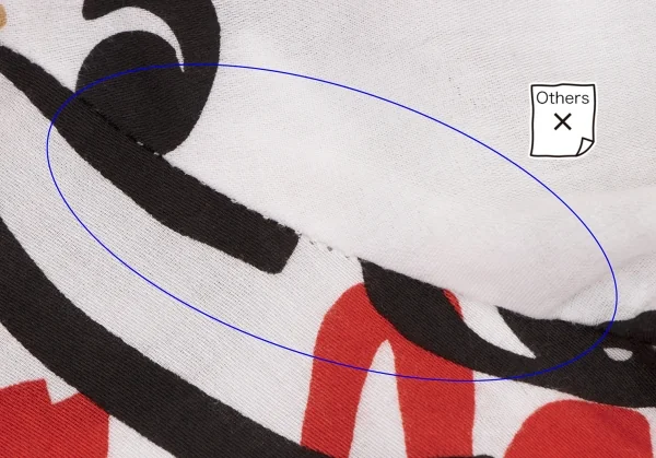 ヴィヴィアンウエストウッド レッドレーベルVivienne Westwood Red Label コットン総柄ネックギャザーデザインシャツ 白黒赤ベージュ1 K-133416_014