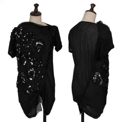 tao COMME des GARCONS Cotton See-through Sequin Decoration T Shirt