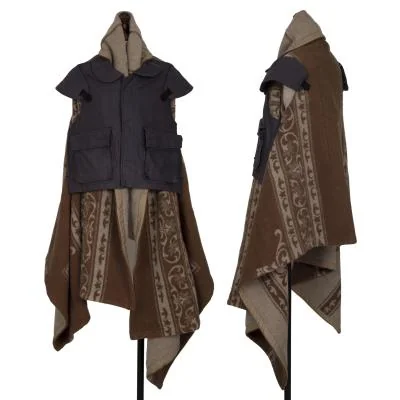 COMME des GARCONS Cashmere Blend Vest Docking Sleeveless Coat
