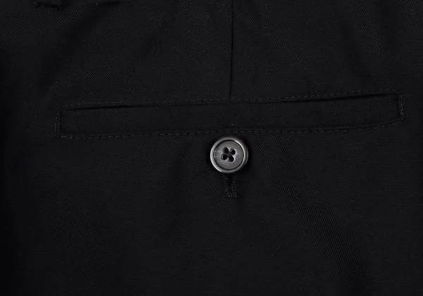 エンポリオアルマーニEMPORIO ARMANI 光沢ウールテーパードスラックス 紺46 K-133437_009
