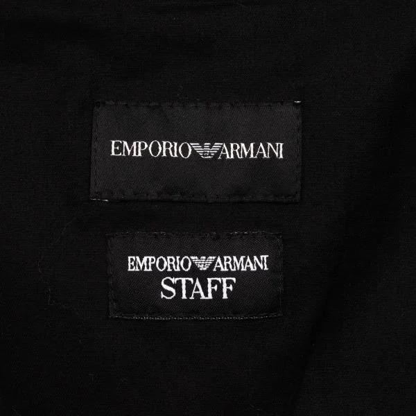 エンポリオアルマーニEMPORIO ARMANI 光沢ウールテーパードスラックス 紺46 K-133437_013