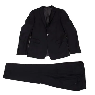 EMPORIO ARMANI Wool Stitch Jacket & Tapered Pants