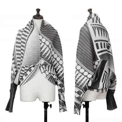 PLEATS PLEASE Geometric Printed Bolero