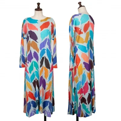PLEATS PLEASE Graphic Print Dress