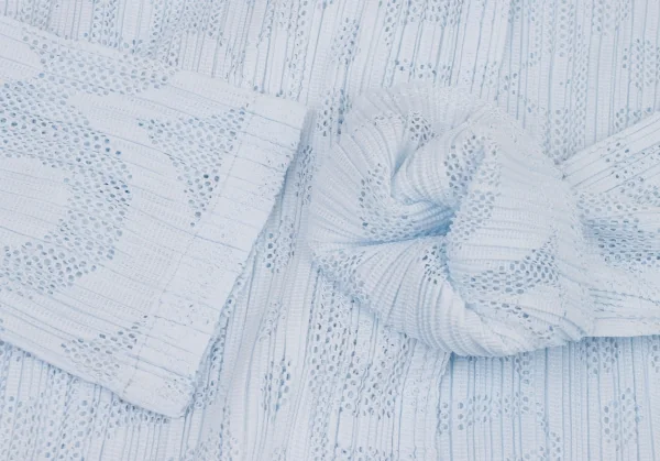 PLEATS PLEASE Mesh Lace Buttonless Long Cardigan K-133531_008