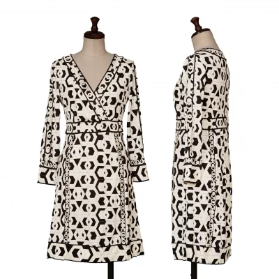 DIANE VON FURSTENBERG Silk Printed Cachecoeur Tunic