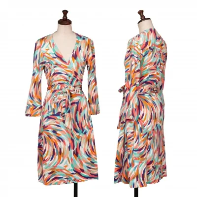 DIANE VON FURSTENBERG Silk Printed Wrap Dress