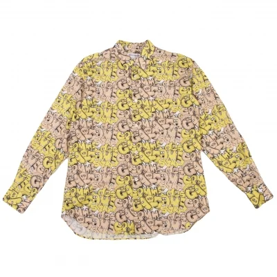 COMME des GARCONS SHIRT x KAWS Graphic Printed Long Sleeve Shirt