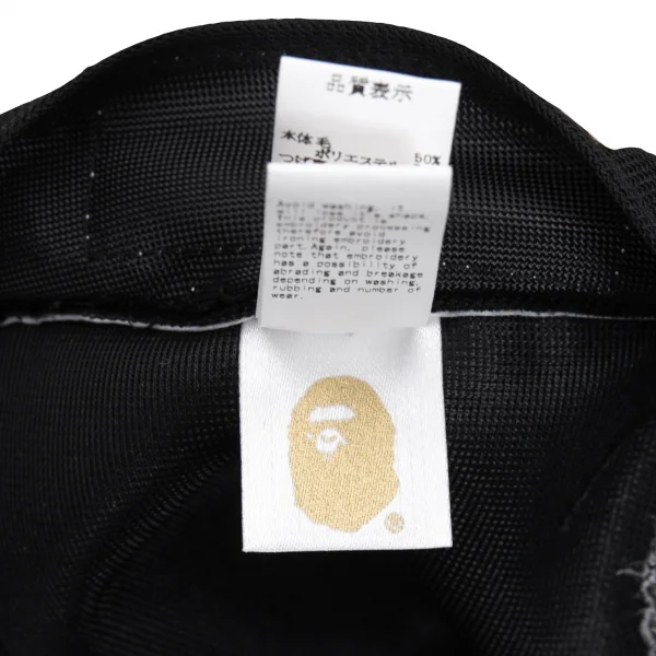 コムデギャルソン×アベイシングエイプCOMME des GARCONS×A BATHING APE ロゴキャップ 黒M K-133615_011