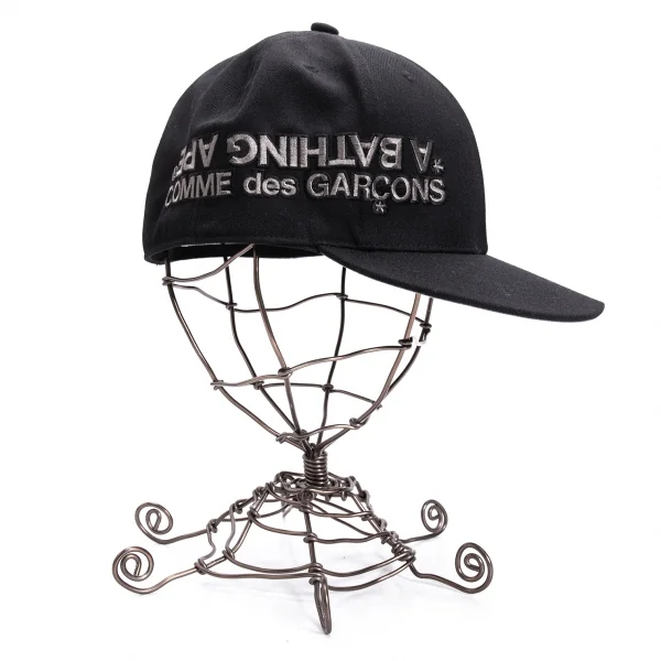 コムデギャルソン×アベイシングエイプCOMME des GARCONS×A BATHING APE ロゴキャップ 黒M K-133615_003