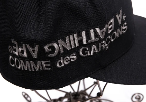 コムデギャルソン×アベイシングエイプCOMME des GARCONS×A BATHING APE ロゴキャップ 黒M K-133615_006