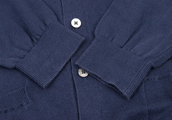 Papas Linen Blend Cotton One Point Logo Embroidery Cardigan K-133624_007