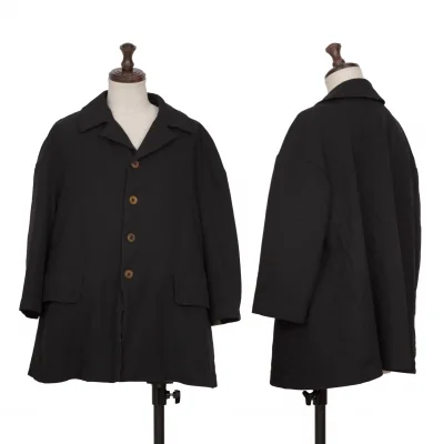 COMME des GARCONS Open Collar 3/4 Sleeves Jacket