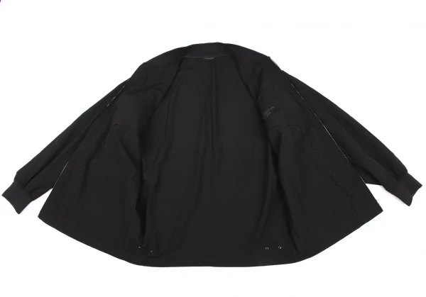 COMME des GARCONS HOMME Wool Gabardine Stitch Zip Blouson K-133634_010