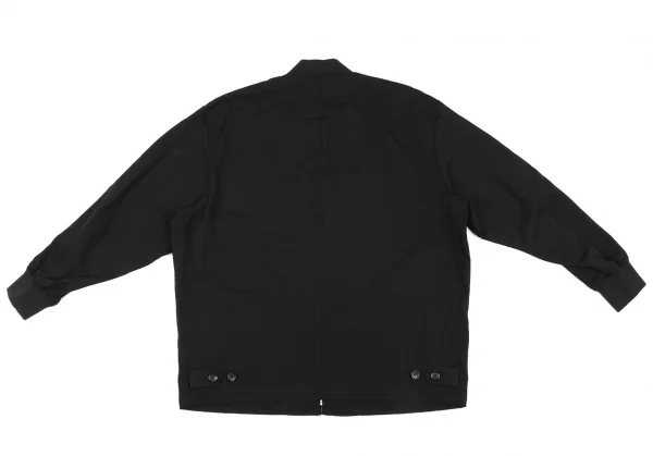 COMME des GARCONS HOMME Wool Gabardine Stitch Zip Blouson K-133634_011