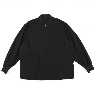 COMME des GARCONS HOMME Wool Gabardine Stitch Zip Blouson