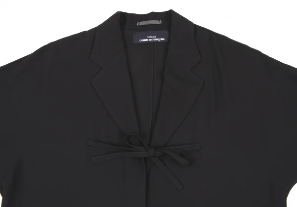 tricot COMME des GARCONS Poly Chiffon Buttonless Jacket K-133638_003