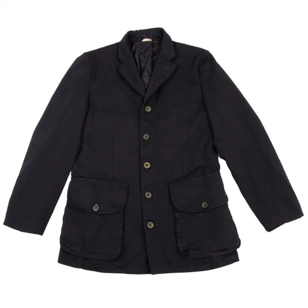 COMME des GARCONS HOMME DEUX Poly Dyed Jacket Navy S K-133646_001