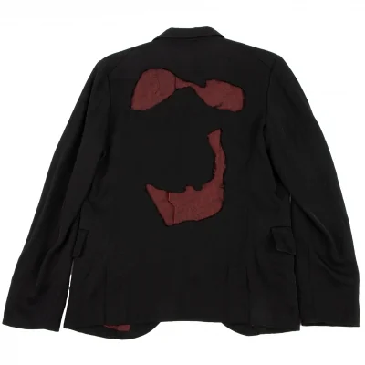 BLACK COMME des GARCONS Paisley Lining Hollowing out Design Jacket