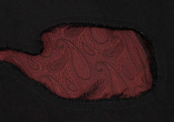 BLACK COMME des GARCONS Paisley Lining Hollowing out Design Jacket K-133648_003