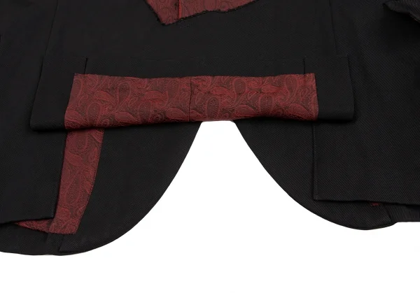 BLACK COMME des GARCONS Paisley Lining Hollowing out Design Jacket K-133648_004