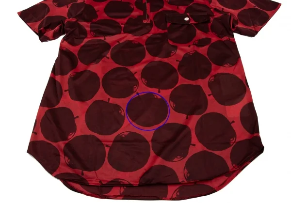 COMME des GARCONS HOMME PLUS Apple Print Short Sleeve Shirt K-133650_010