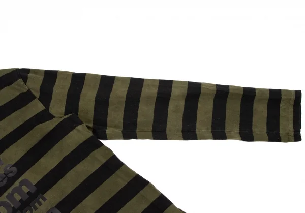 COMME des GARCONS HOMME PLUS Message Print Striped T Shirt K-133651_005